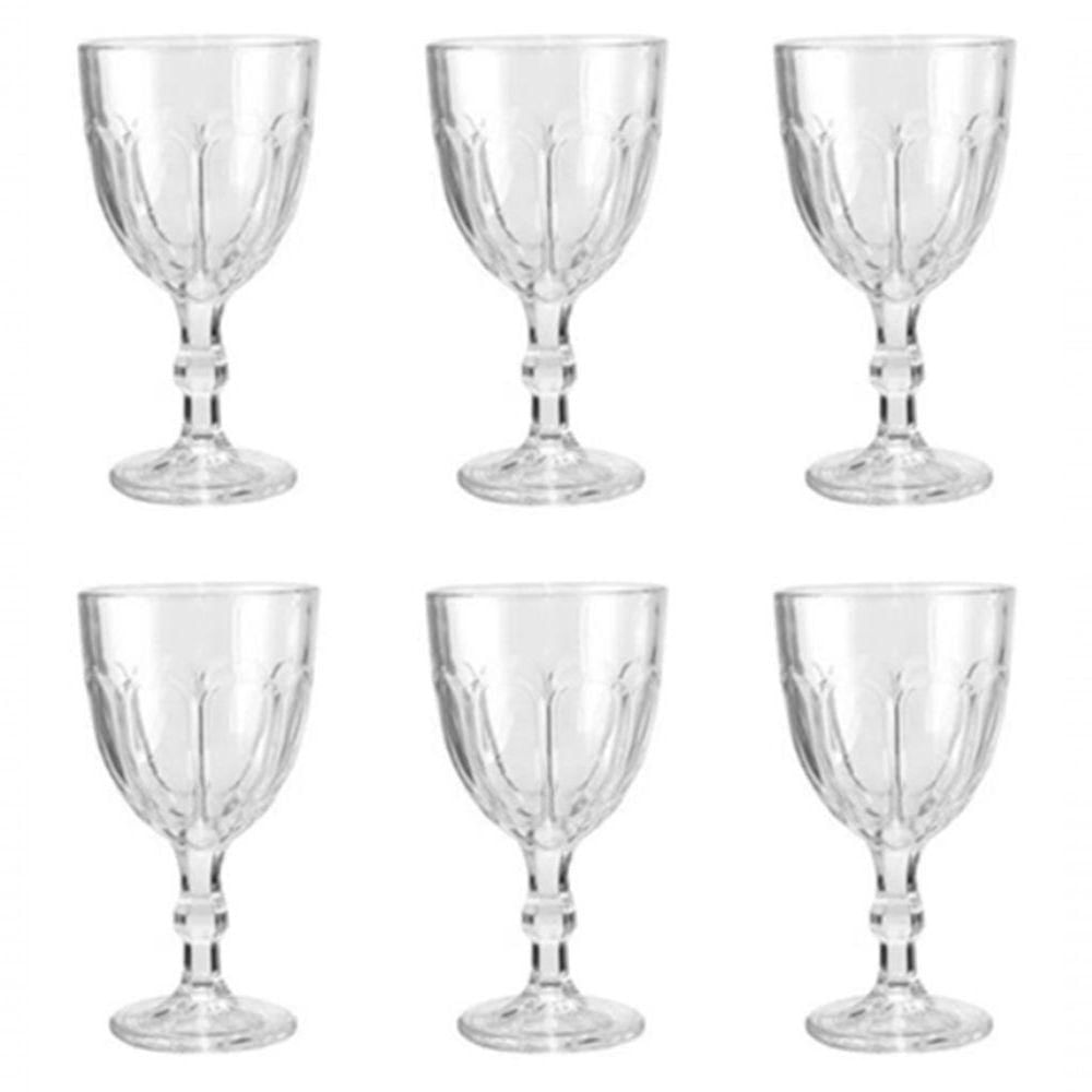 Taças Goblet Vidro 310ml - Elegância E Versatilidade - 6 Unidades