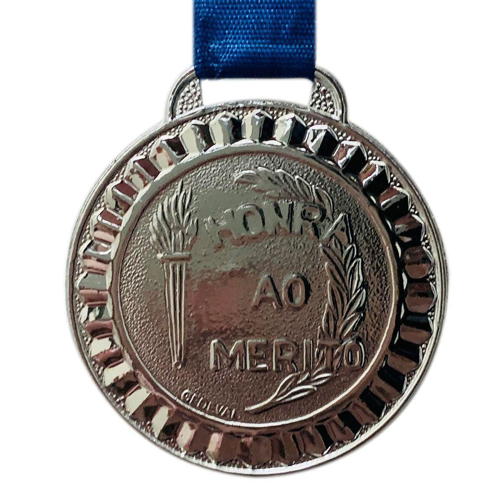 Medalha Honra Ao Mérito 4,5cm Ouro Prata Bronze Participação prata