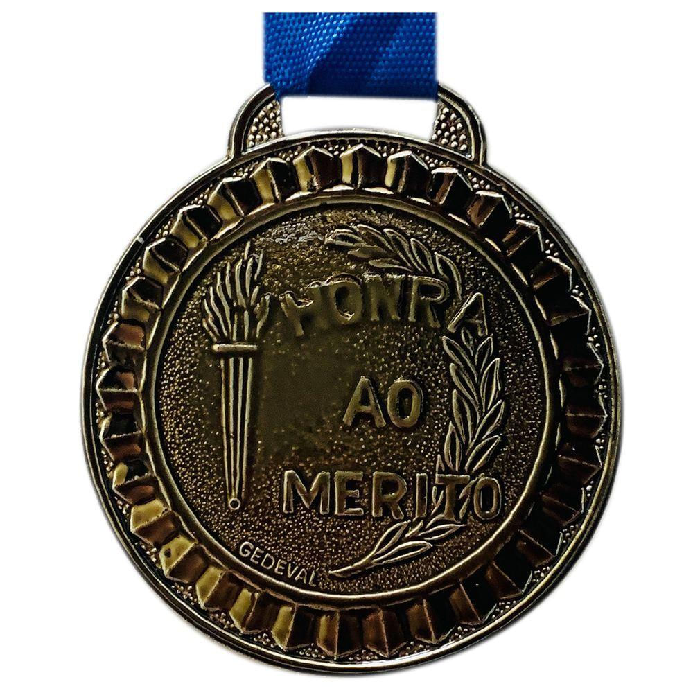 Medalha Honra Ao Mérito 4,5cm Ouro Prata Bronze Participação prata