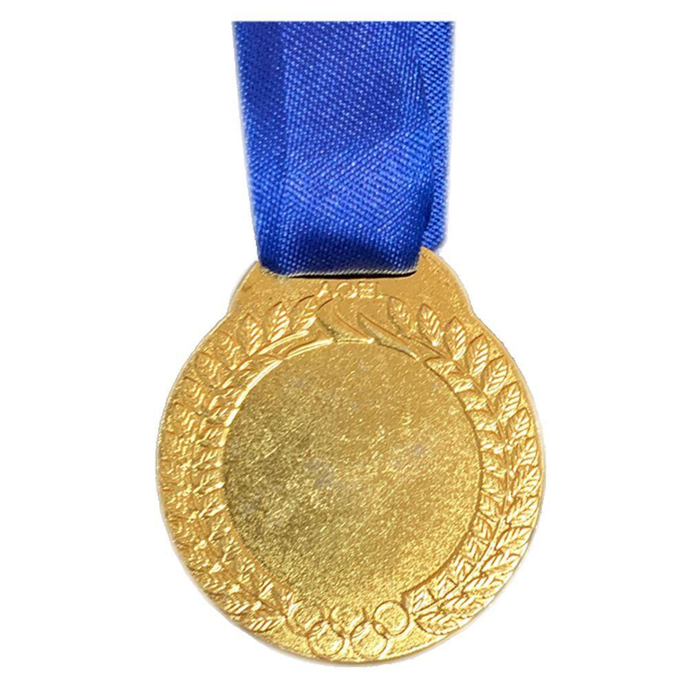 Medalha Ouro Prata Ou Bronze 4cm Centro Liso De 2,8cm Metal ouro