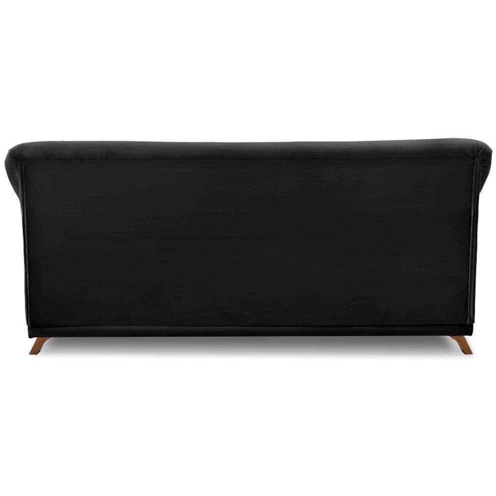 Sofa 3 Lugares Retro Polo 200cm Com Almofada Suede 1105 Ezz 1105