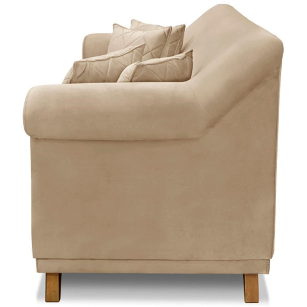 Sofa 2 Lugares Retro Polo 180cm Com Almofada Suede 1101 Ezz 1101