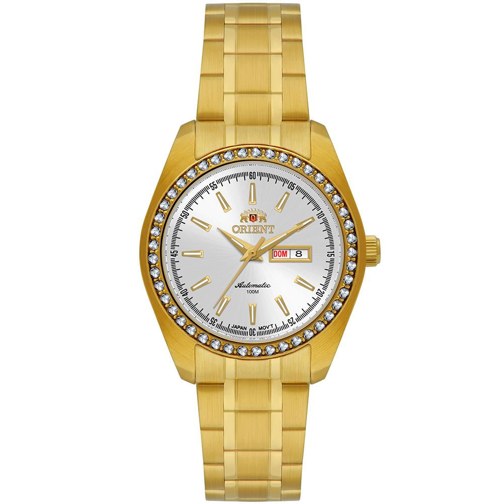 Relógio Orient Feminino Ref: Nh6gg003 S1kx Dourado Automático