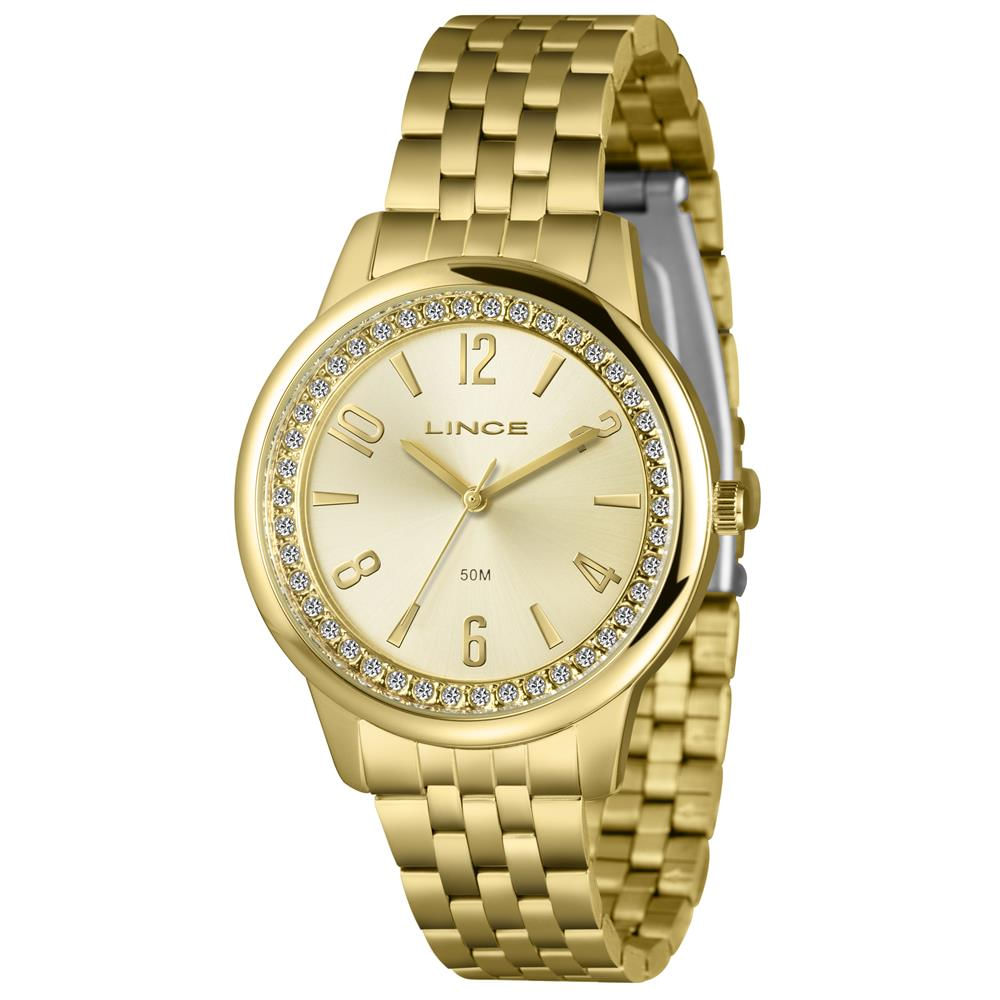 Relógio Lince Feminino Ref: Lrgj173l40 C2kx Casual Dourado