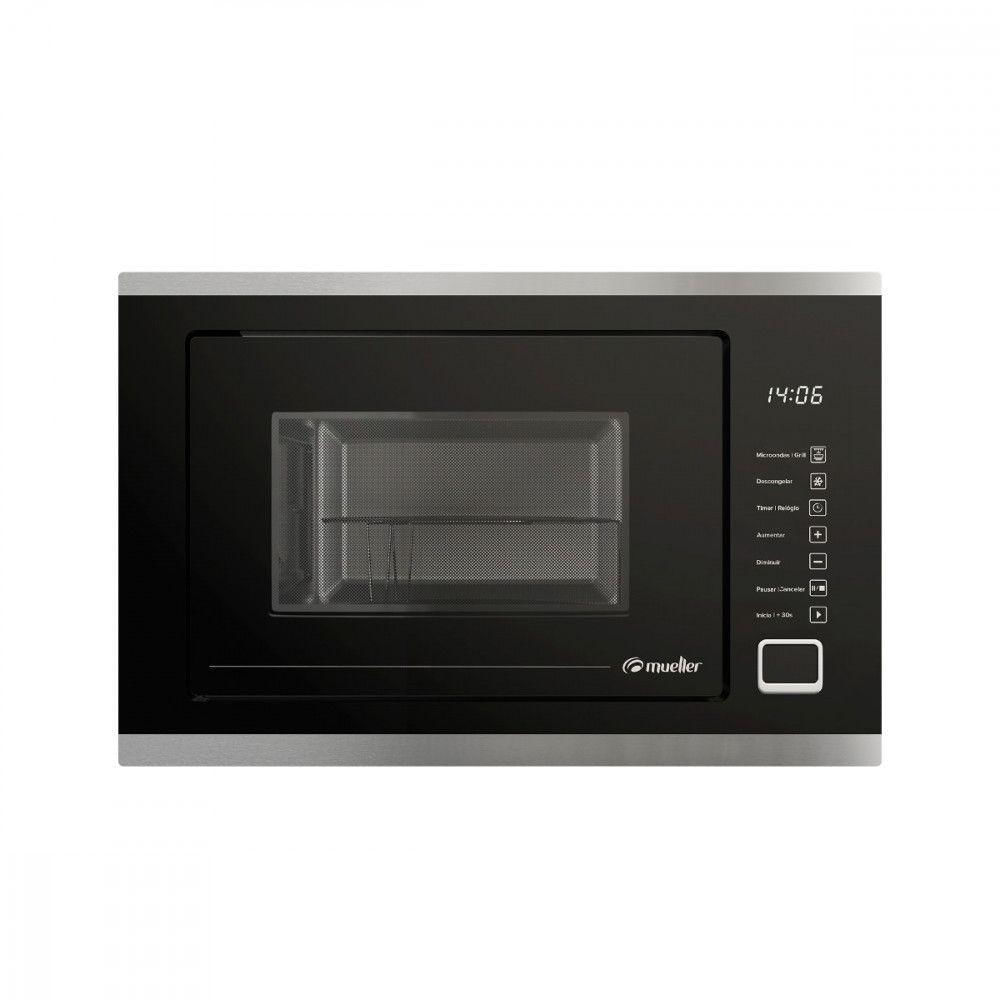 Microondas De Embutir Mueller MMO0225G1 Inox 25L Preto 220V