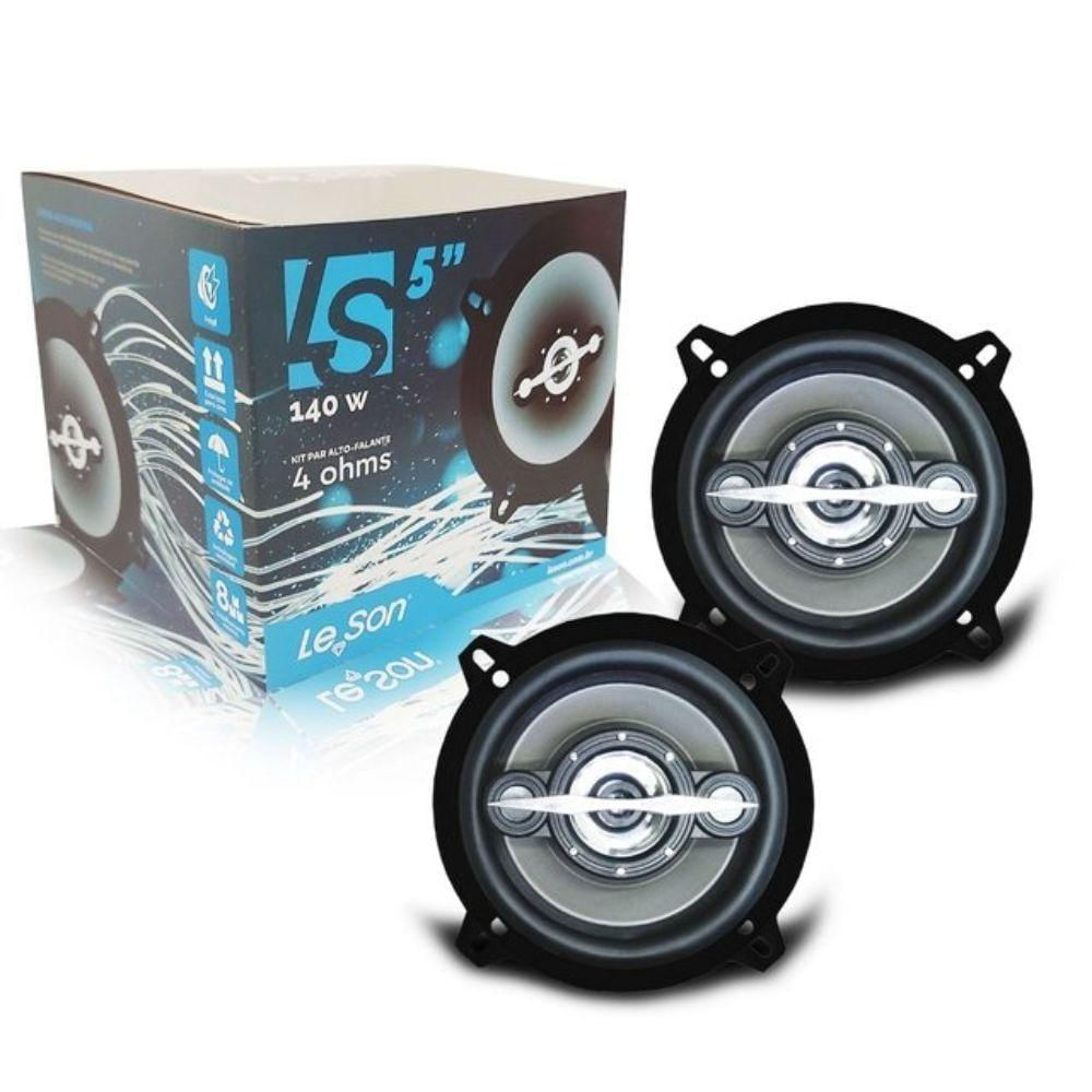 Kit Alto Falante Leson Quadriaxial 5 140w 4r Cinza