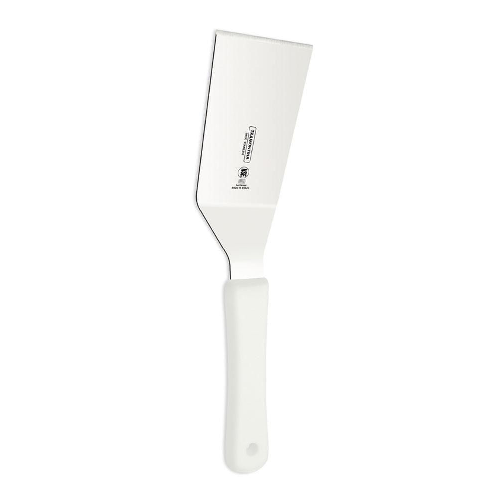 Espátula Lanche Fritura Profissional Lâmina Aço Inox 6 X 10cm Cabo Branco - Tramontina 24674185