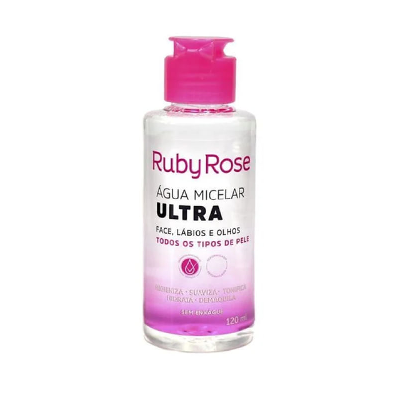 Água Micelar Ultra Limpeza Profunda Incolor 120ml Ruby Rose