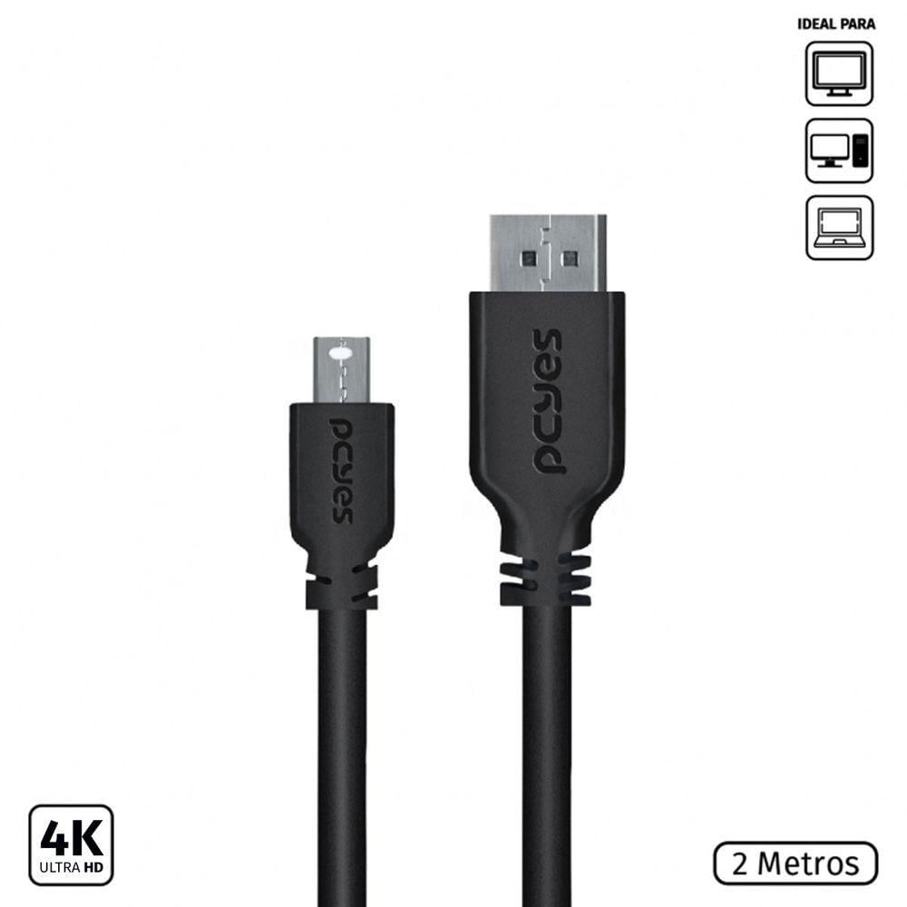 Cabo Mini Displayport Macho Para Displayport Macho V.1.2 28A