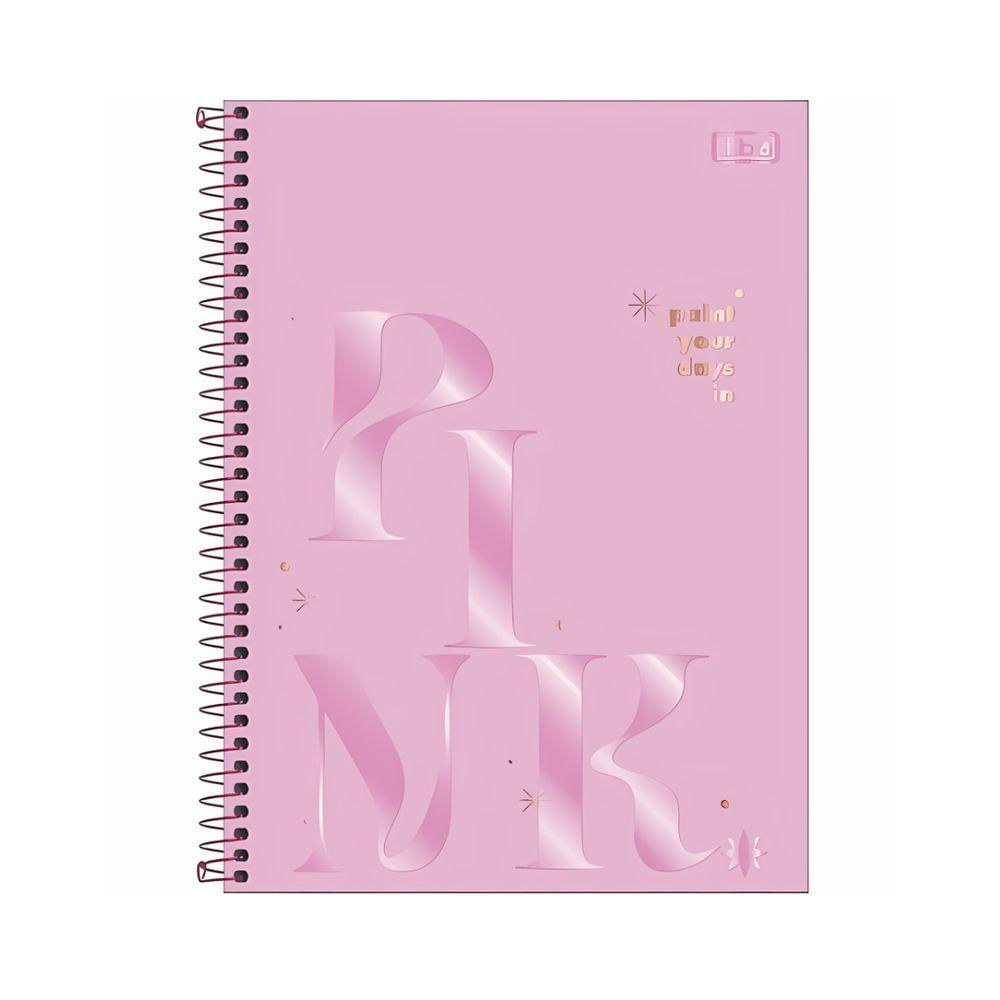 Caderno Espiral Capa Dura 1 Matéria - 80 Folhas - Love Pink - Tilibra