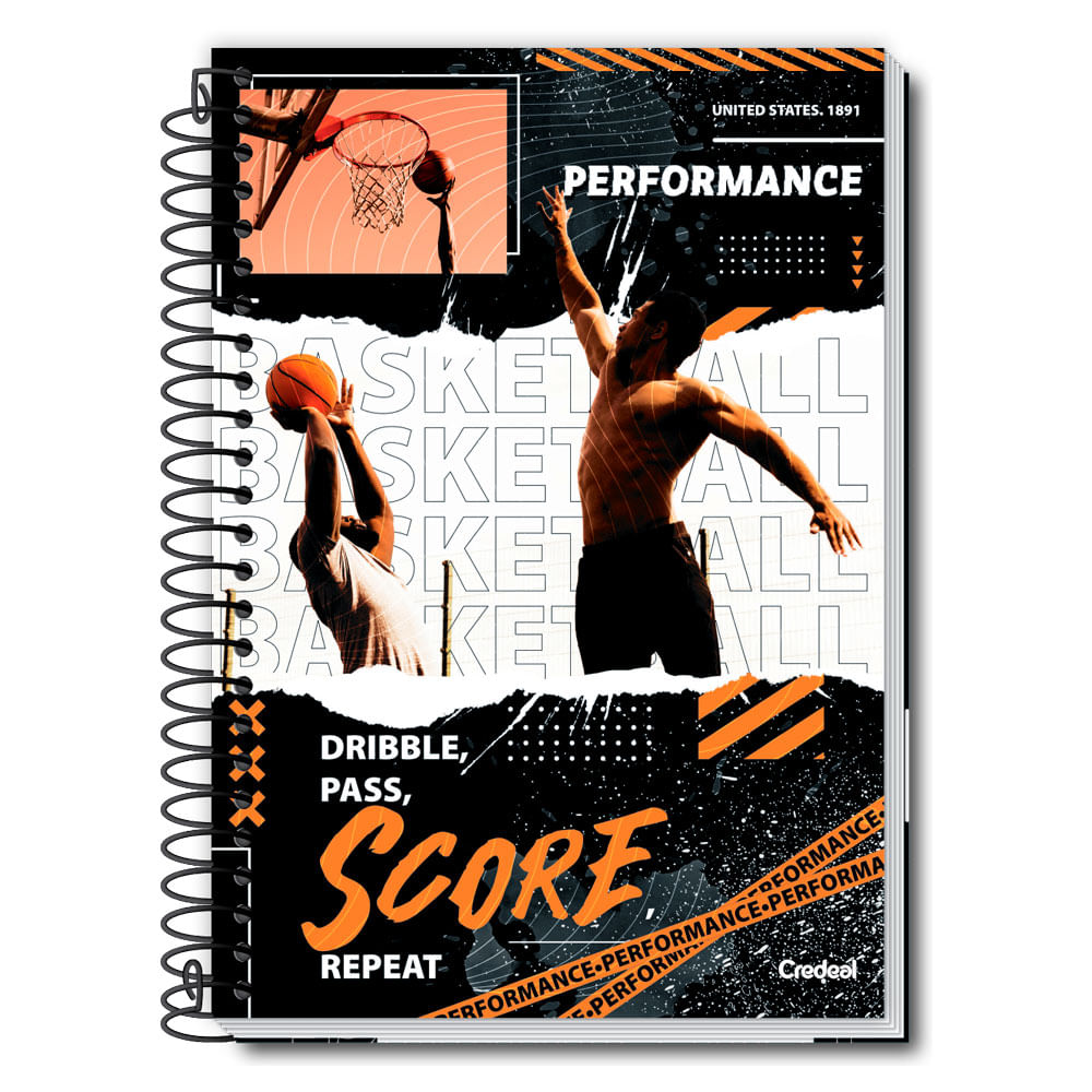Caderno Universitário Masculino Performance 160F/10 Matérias Credeal