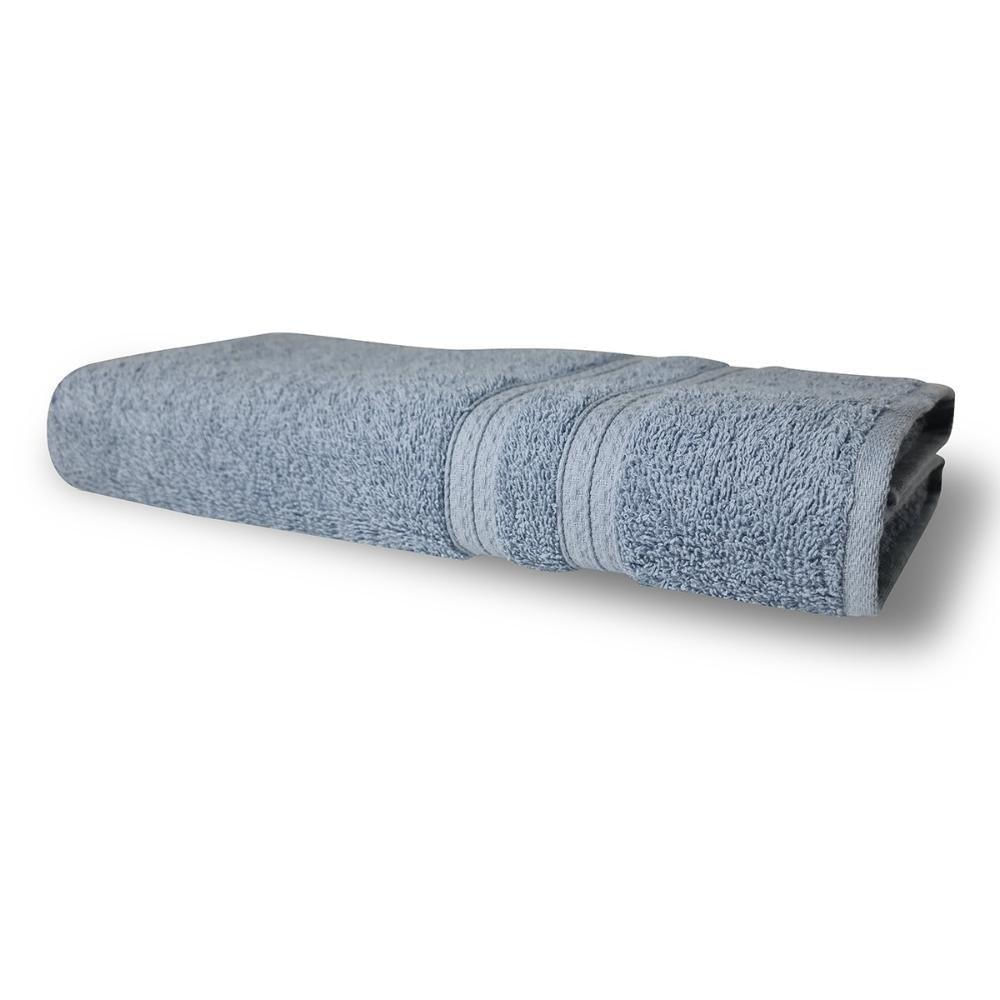Kit Com 6 Toalhas Banho 430g/m² Grande Grossa 80x150cm Itália Soft - Azul