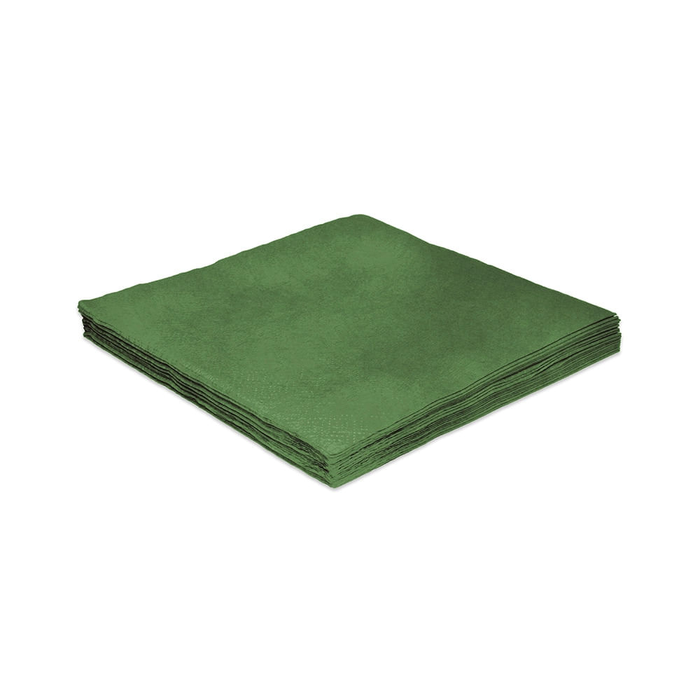 Guardanapo Silver Verde 35x35cm com 20 Folhas