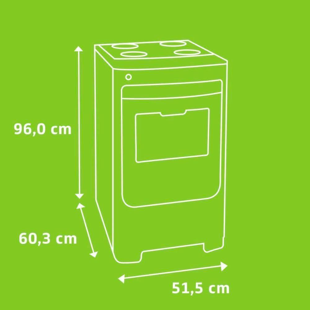 Fogão Consul 4 Bocas Com Acendimento Automático Branco CFO4NAB Bivolt