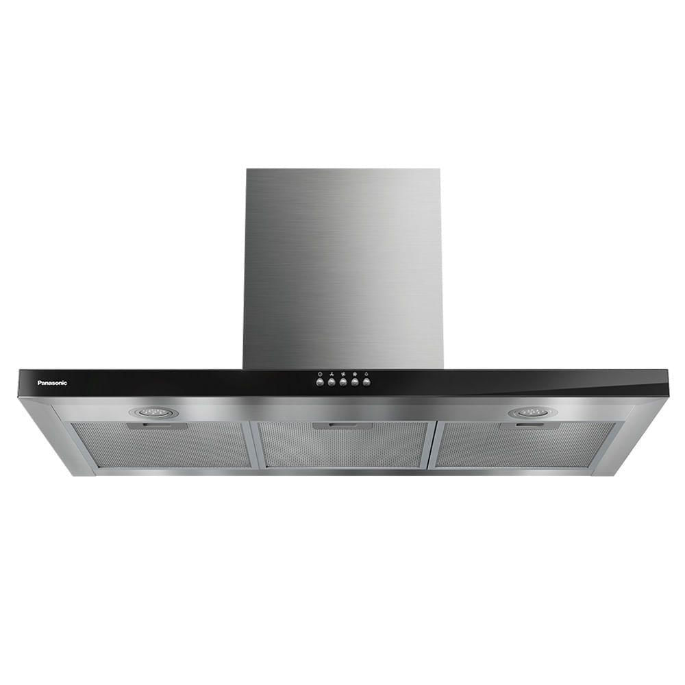 Coifa de Parede Panasonic com Modo Depurador 90cm Black Glass - FV-9HSDB2 220V