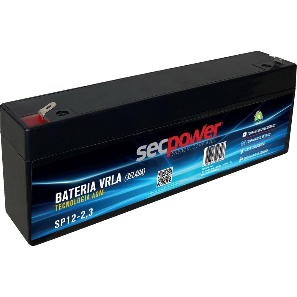 Bateria Selada 12v 2,3ah Sp12-2,3 Secpower