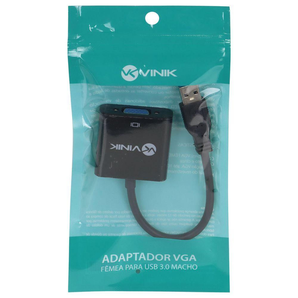 Adaptador Vga Femea Para Usb Macho - Vgafusbm