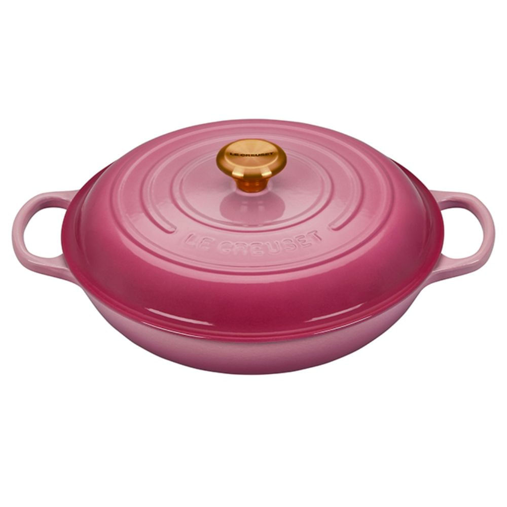 CAÇAROLA LE CREUSET BUFFET SIGNATURE 30CM PEGADOR COBRE BERRY 21180304394445