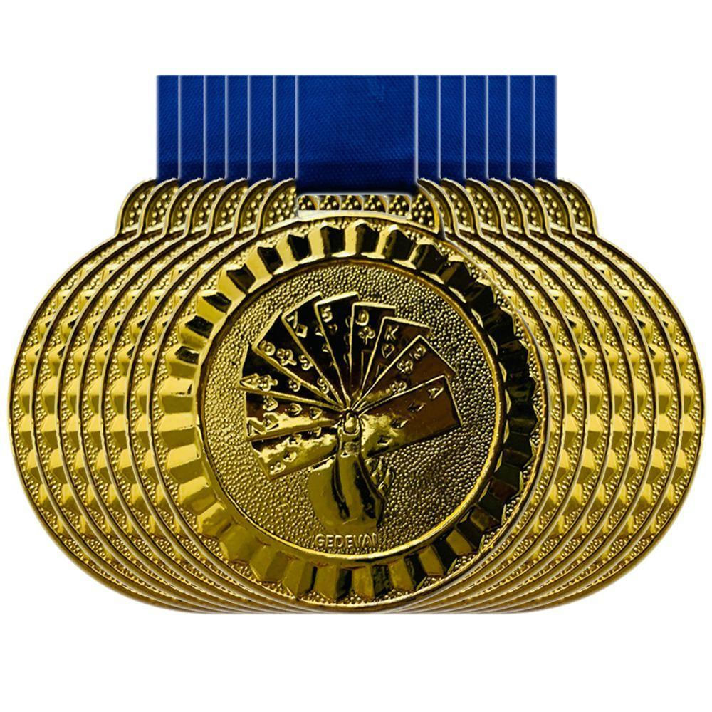 Lote Promocional C- 200 Medalhas De 45mm Para Jogos Carta ouro