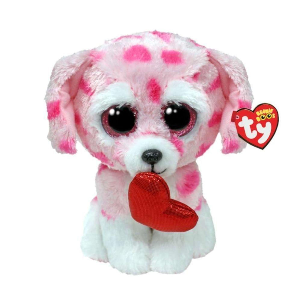 Pelúcia Beanie Boos Ty 16 Cm - Cachorrinho Rory Love