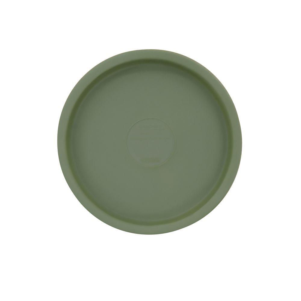Prato Vaso Tramontina Em Polietileno Verde Oliva Pp