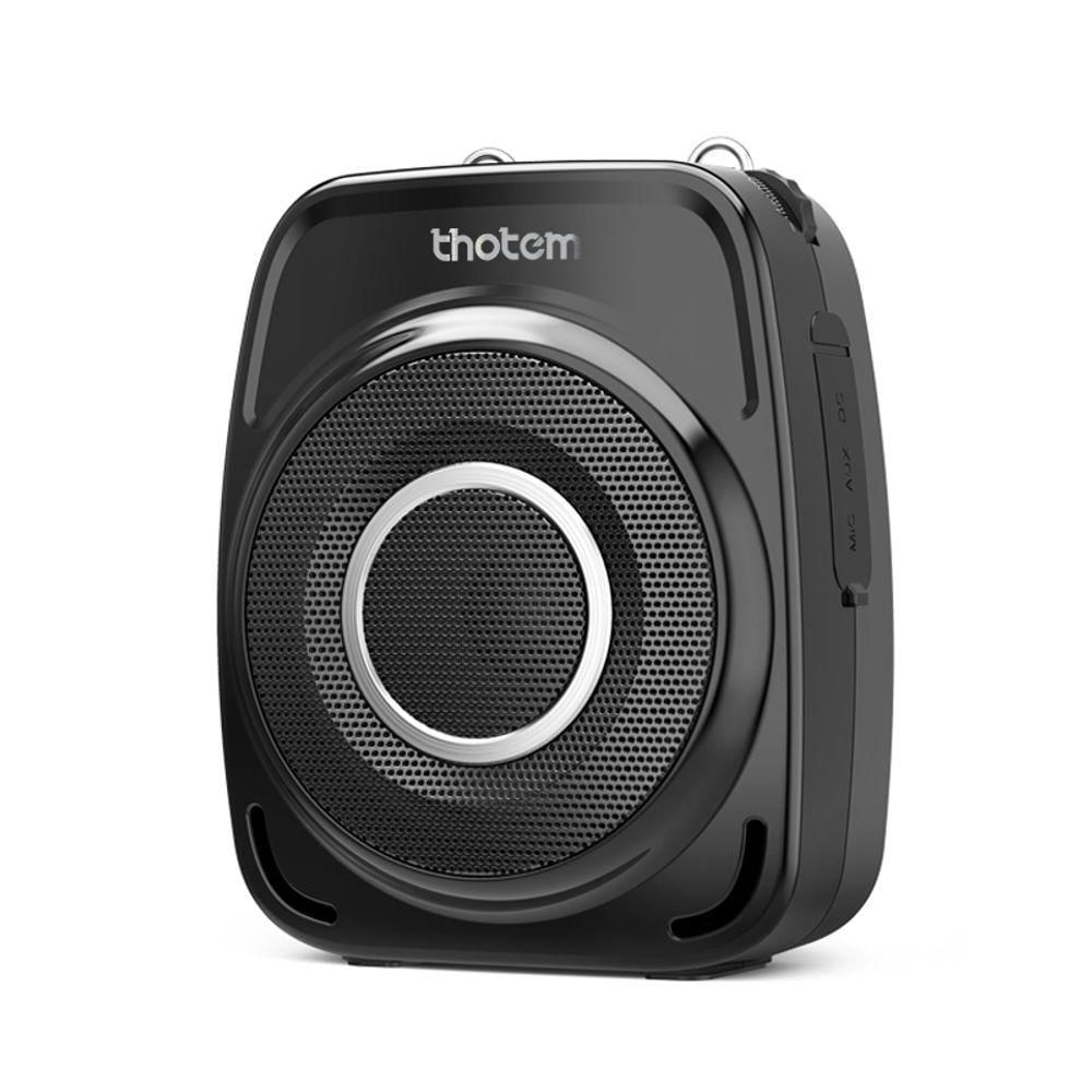 Amplificador De Voz Portátil Profissional - Thotem T8 + 2 Microfones E Potência 35w