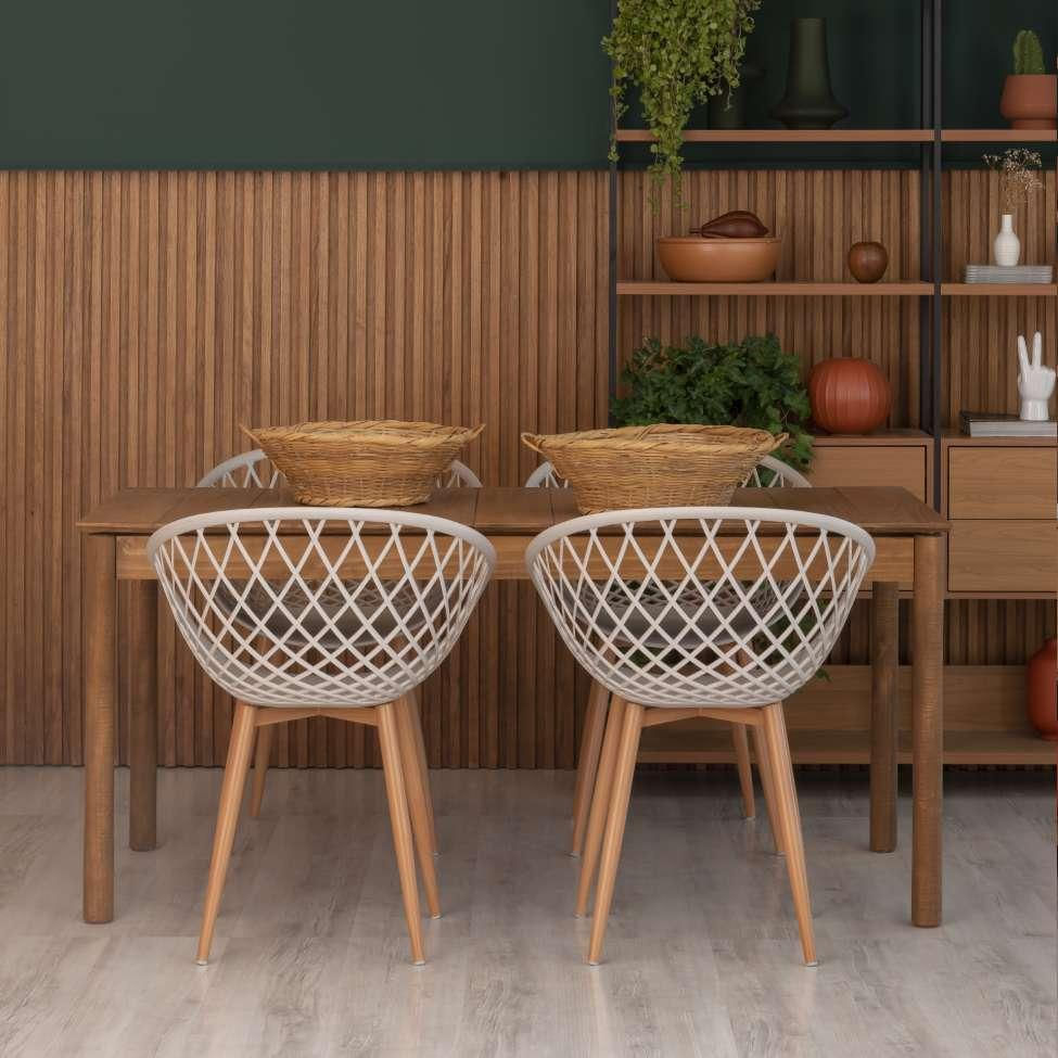 Conjunto com 2 Cadeiras New Sidera Bege