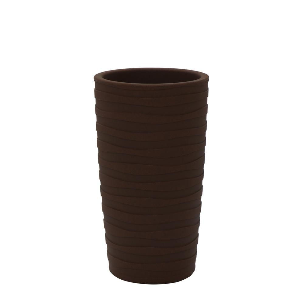 Vaso Grego Tramontina em Polietileno Terracota 65 Cm