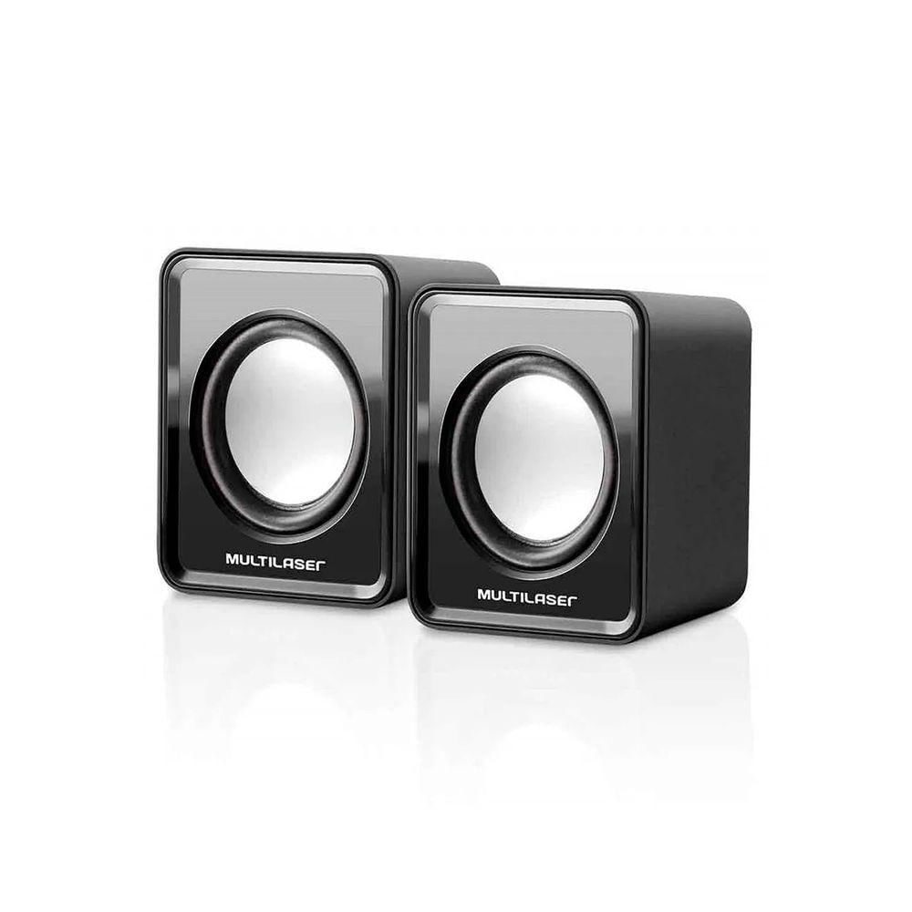 Caixas De Som Cx100 2.0 3w Rms Usb Conexao P2 Preto - Sp144