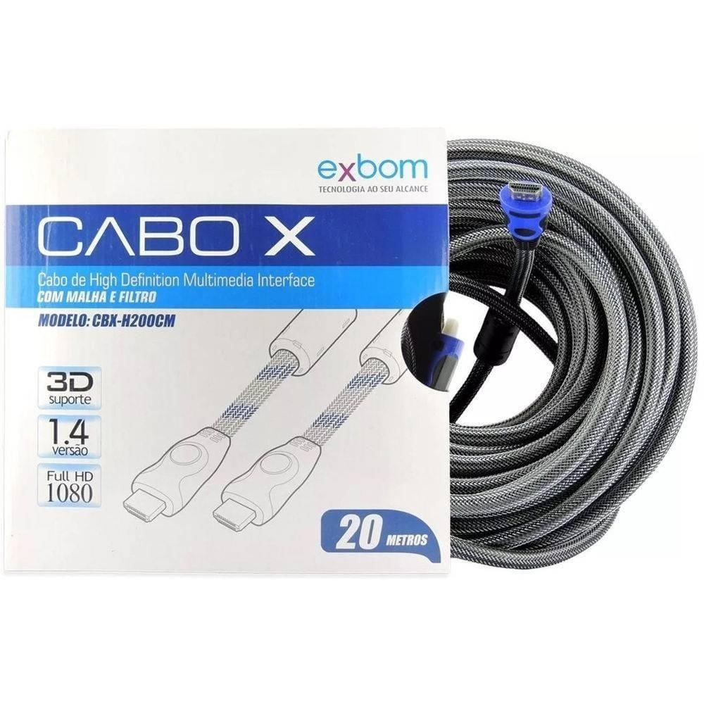 Cabo Hdmi 1.4 4k a Granel para Tv de Led Lcd Plasma 20m