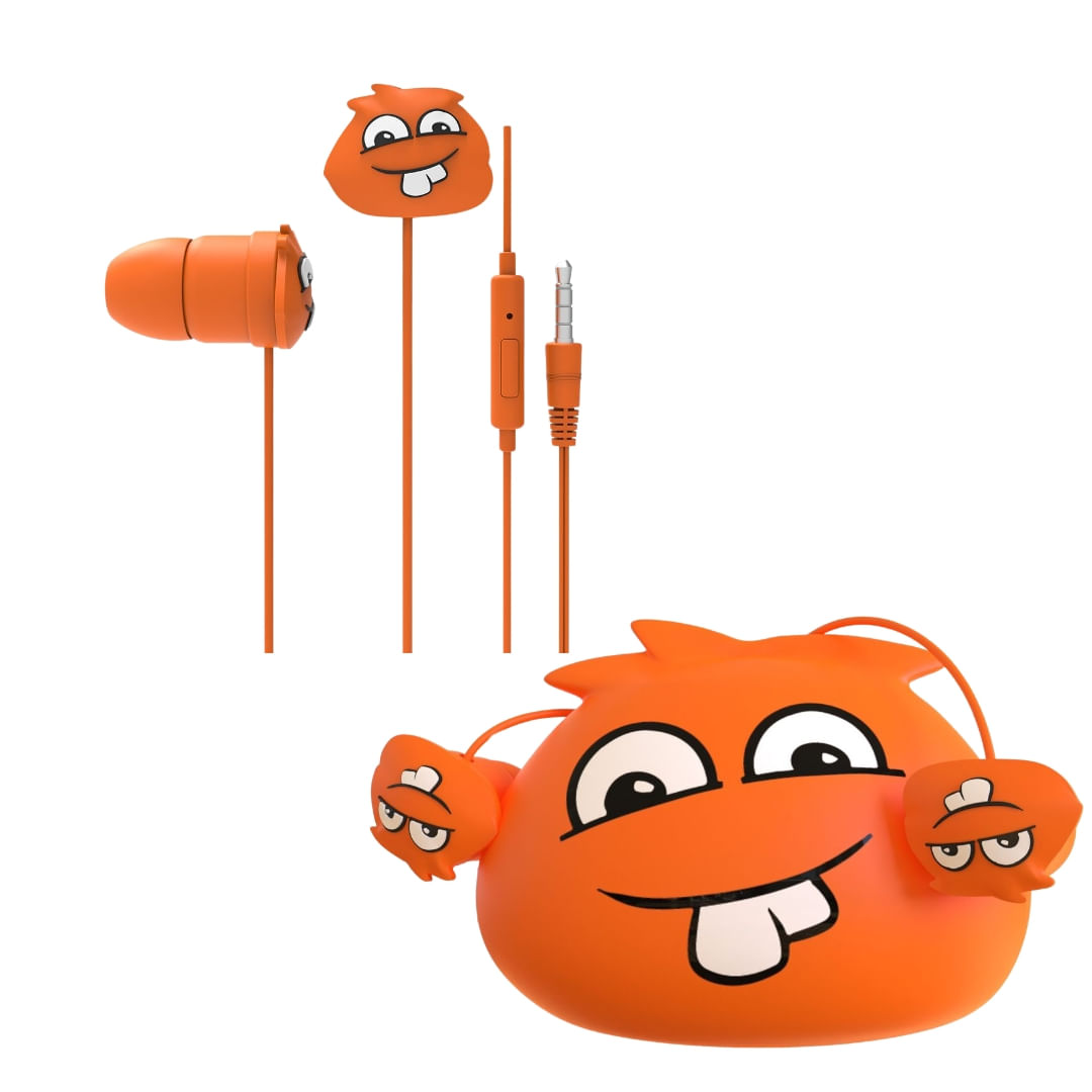 Fone Ouvido Infantil The JellieMons Xtrad LC869 Dilla Laranja