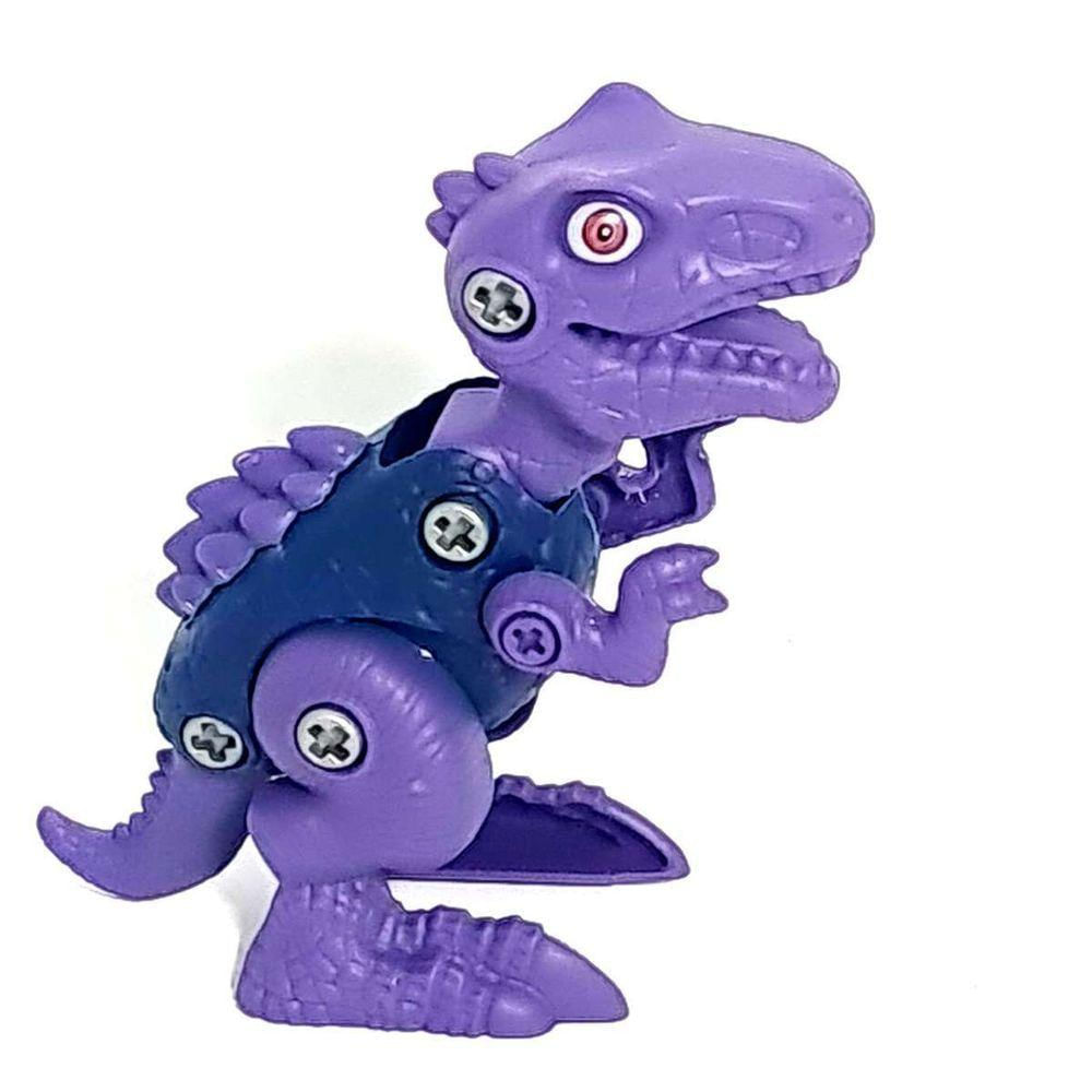 Brinquedo Planeta Dinossauro Monte Seu Dino Variação:roxo 2