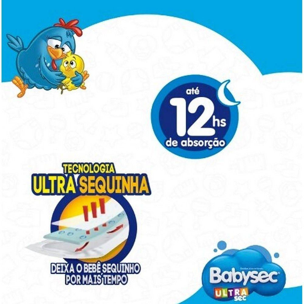 Fralda Babysec Galinha Pintadinha Ultrasec m 2x72 Unidades