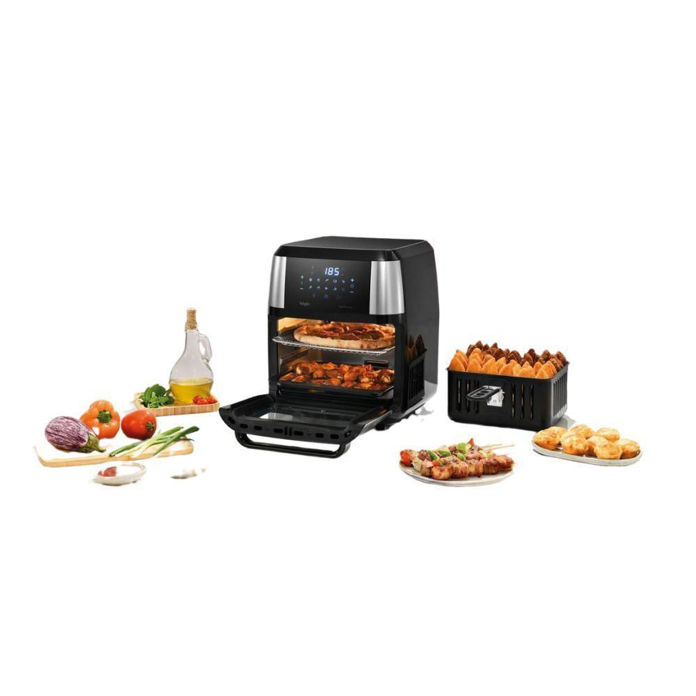 Fritadeira Elétrica Airfryer Elgin Oven Fry 1800W 12 Litros 4 Em 1 Preto 220V