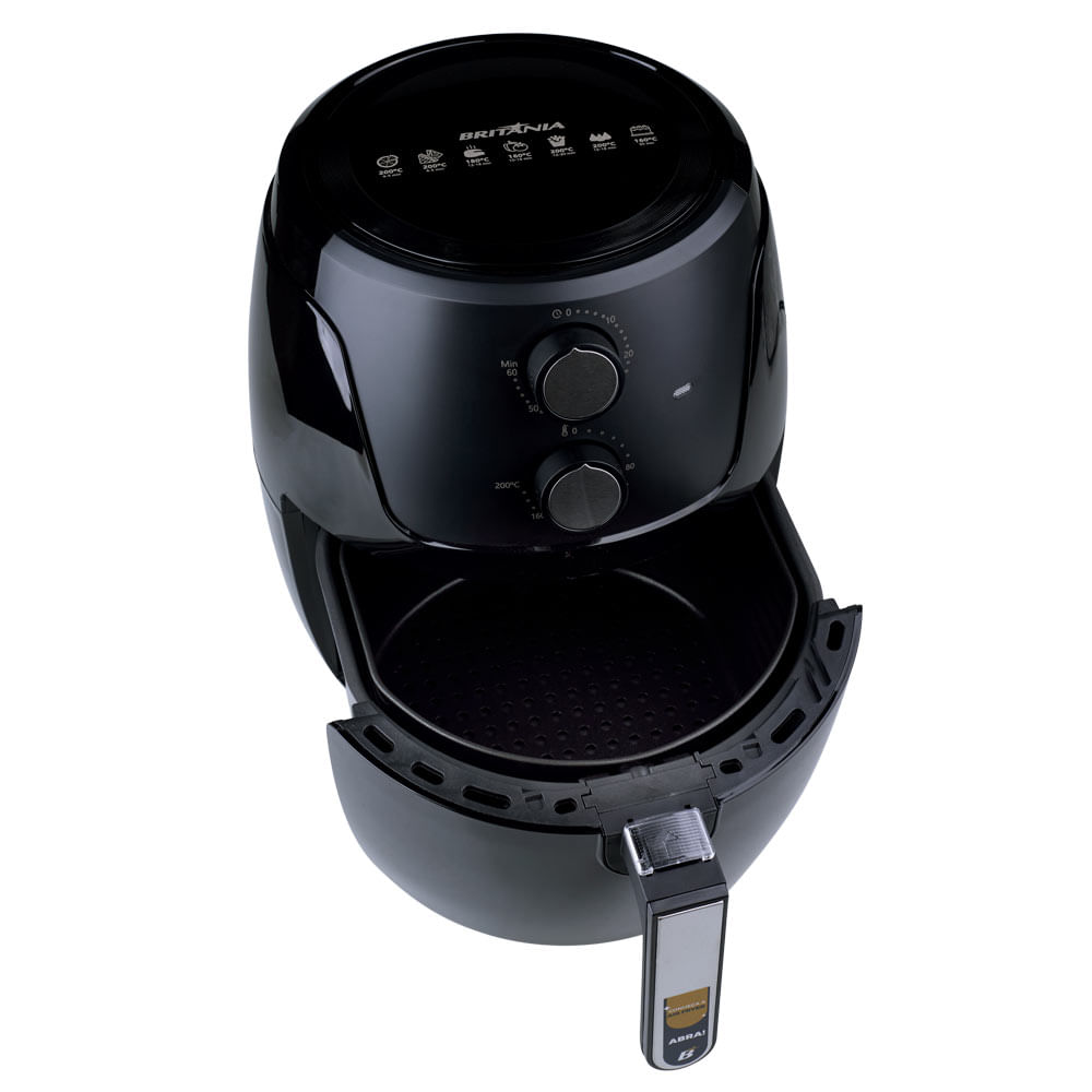 Fritadeira Air Fryer Britânia 4,2L BFR37 Preto 220V
