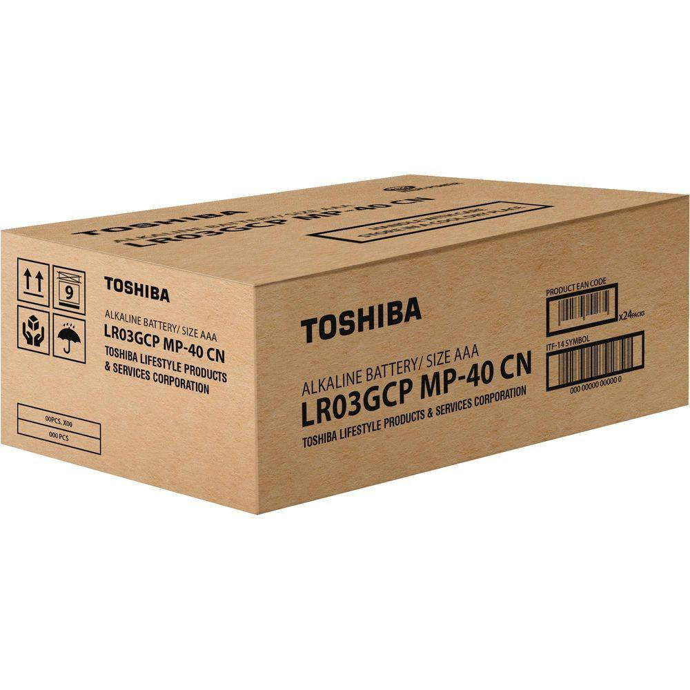 Pilha Alcalina Aaa 1,5v Lr03gcp (c-40 Pilhas) Toshiba