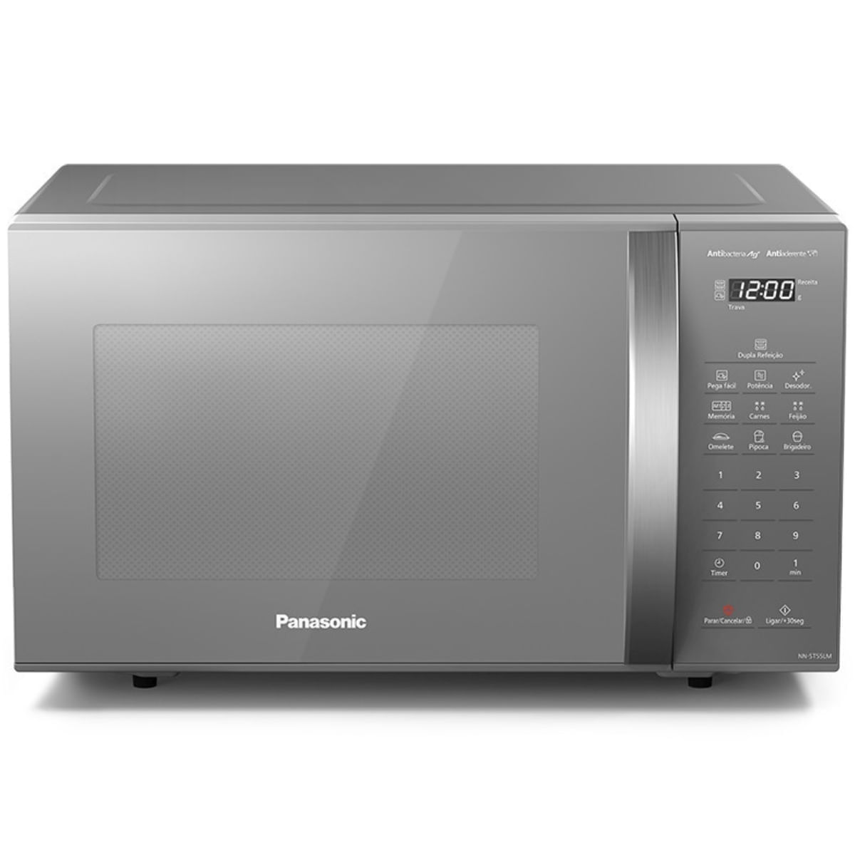 Micro-ondas Panasonic de Bancada 27L Prata 220V NN-ST55LMRUK