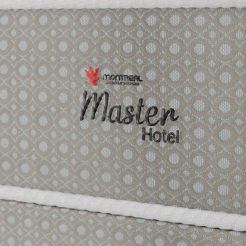 Cama Box com Colchão Solteirão Master Hotel Molejo Superlastic (67x108x198) Bege