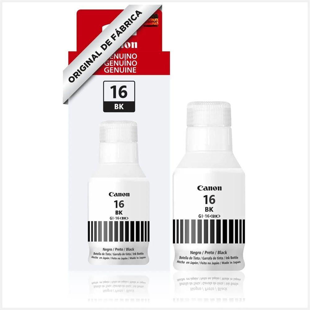 Refil De Tinta Canon Gi-16 Preto Original Gi16 G16 Bk Gx5010 Gx6010 Gx7010