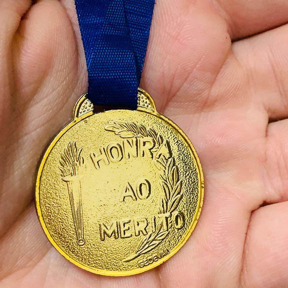 Kit 10 Medalhas Honra Ao Mérito 35mm - Ouro Prata Bronze Top ouro