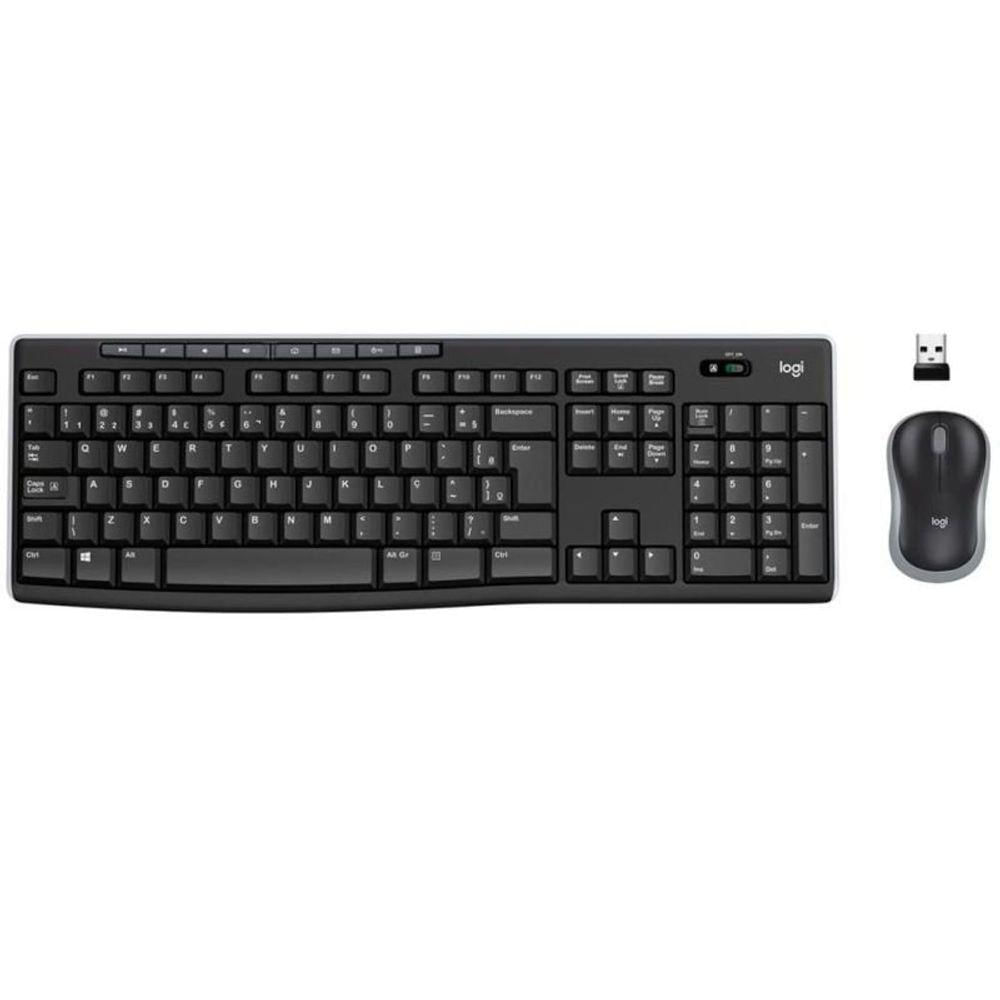 Kit Teclado E Mouse Sem Fio Logitech Mk270