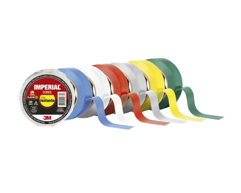 Fita Isolante Imperial Cores 18Mmx10M Vermelha