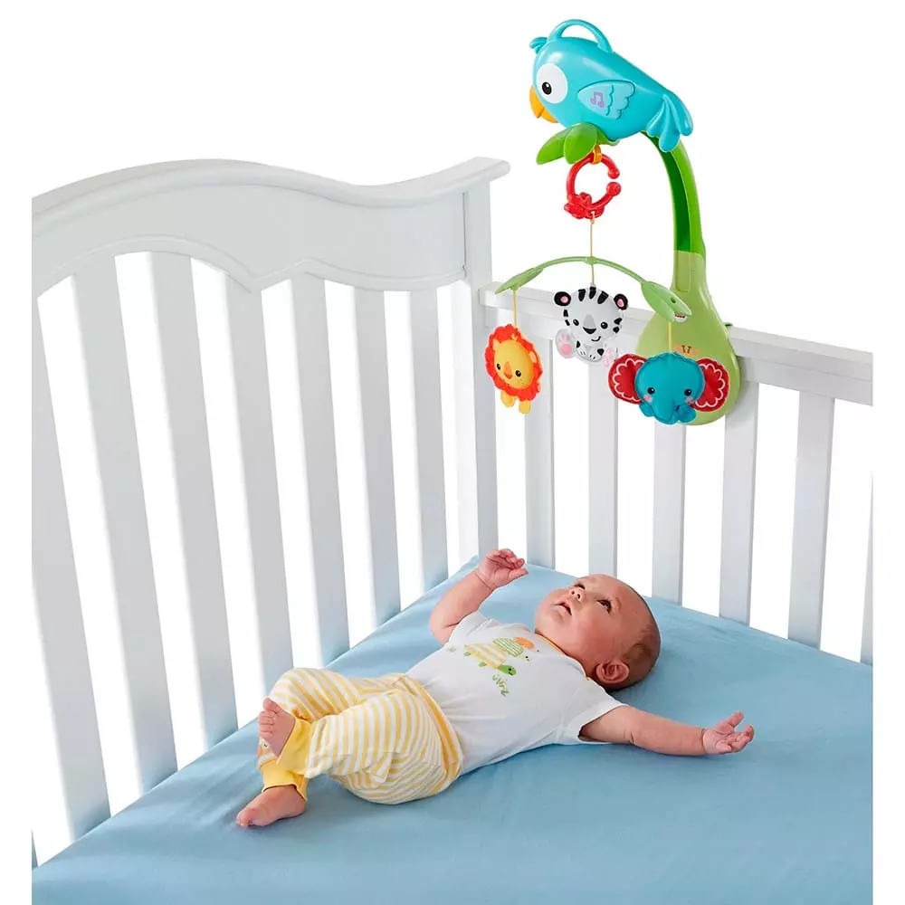 Móbile Interativo 3 em 1 Fisher Price Amigos da Floresta Le biscuit