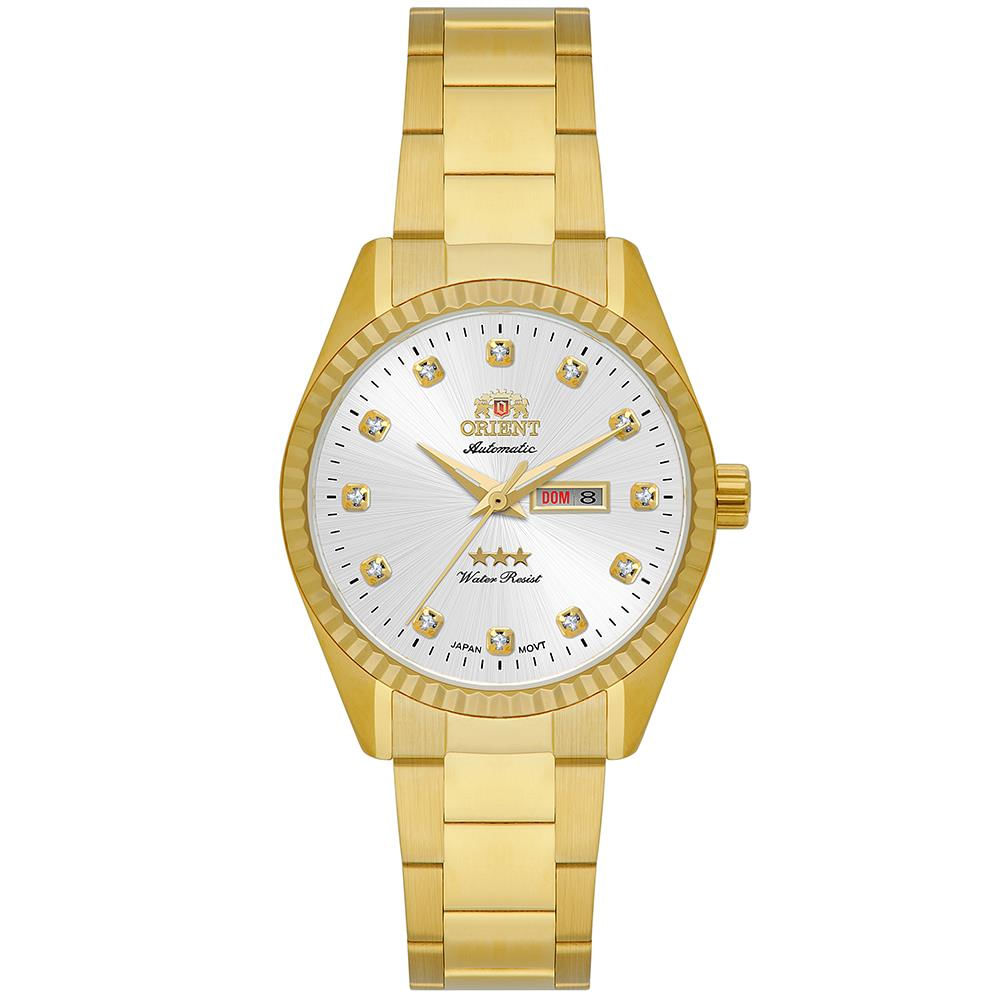 Relógio Orient Feminino Ref: Nh6gg007 S1kx Dourado Automático