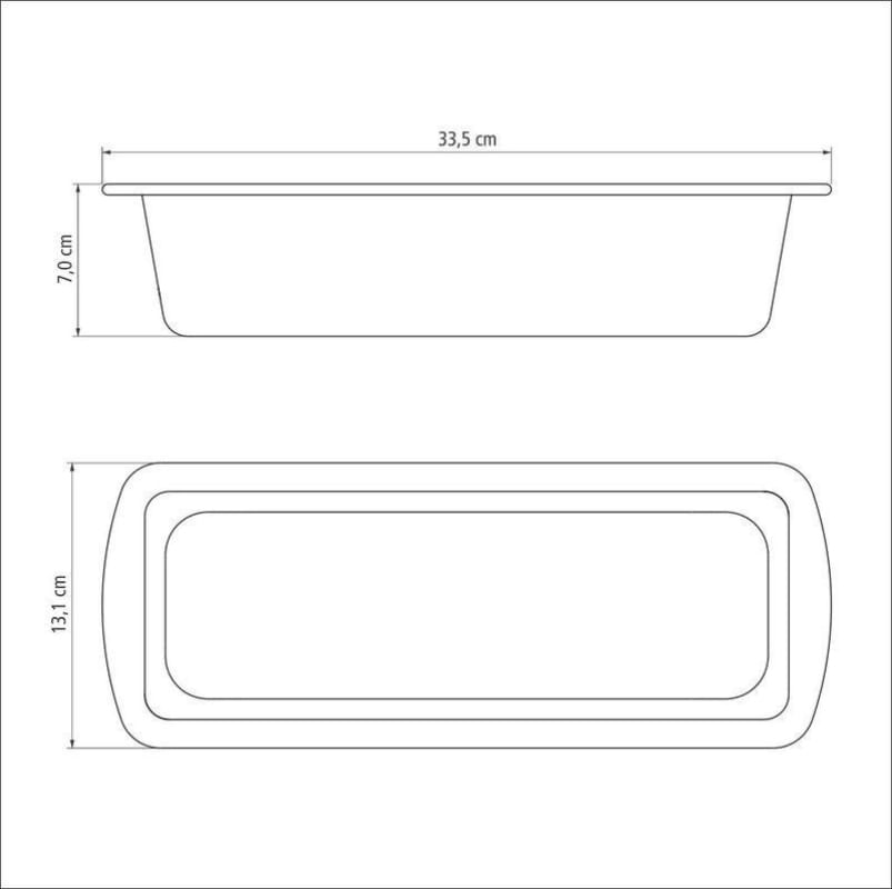 Forma Para Pão e Bolo Alumínio 30 Cm Tramontina