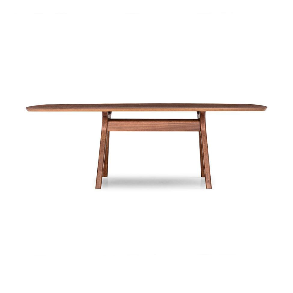 Mesa de Jantar Retangular com Tampo de MDF Armênia Amêndoa 150 cm