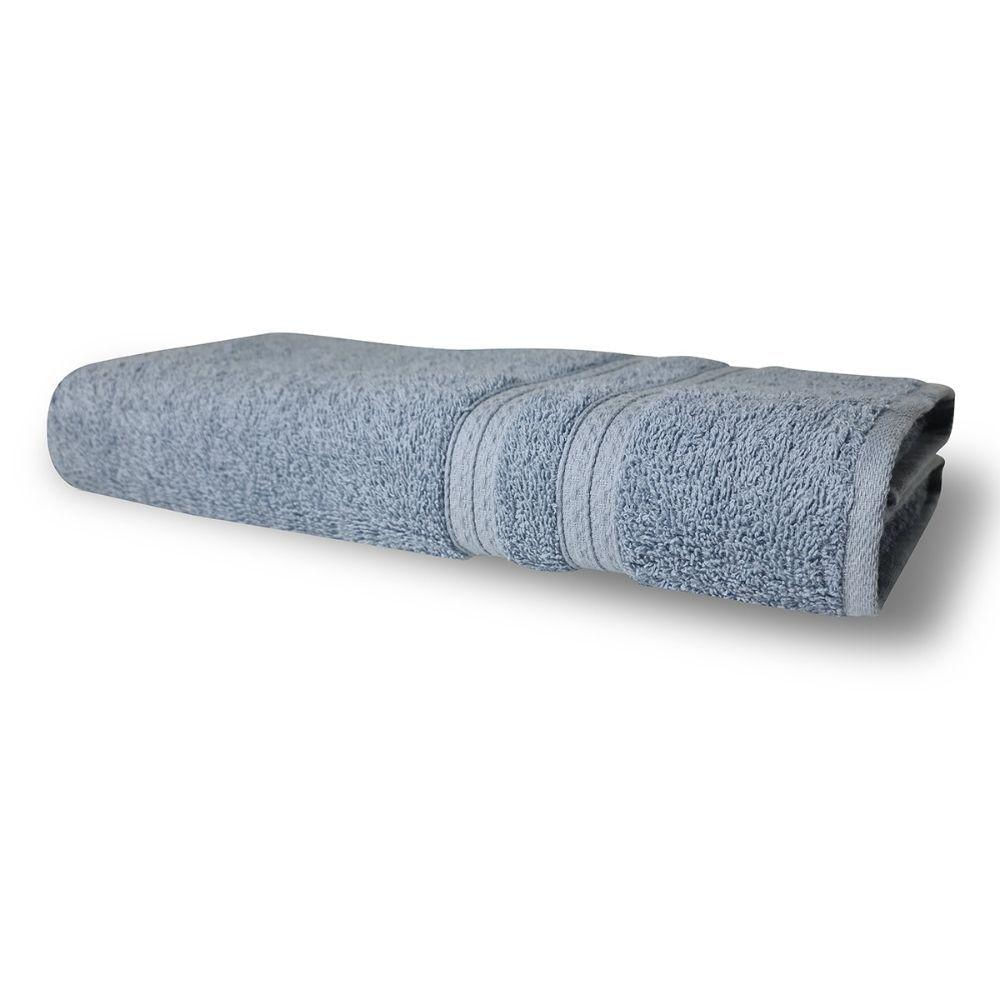 Jogo 2 Toalhas Itália Soft 1 Banho 1 Rosto Grossa 100% Algodão 430g/m² - Azul Claro