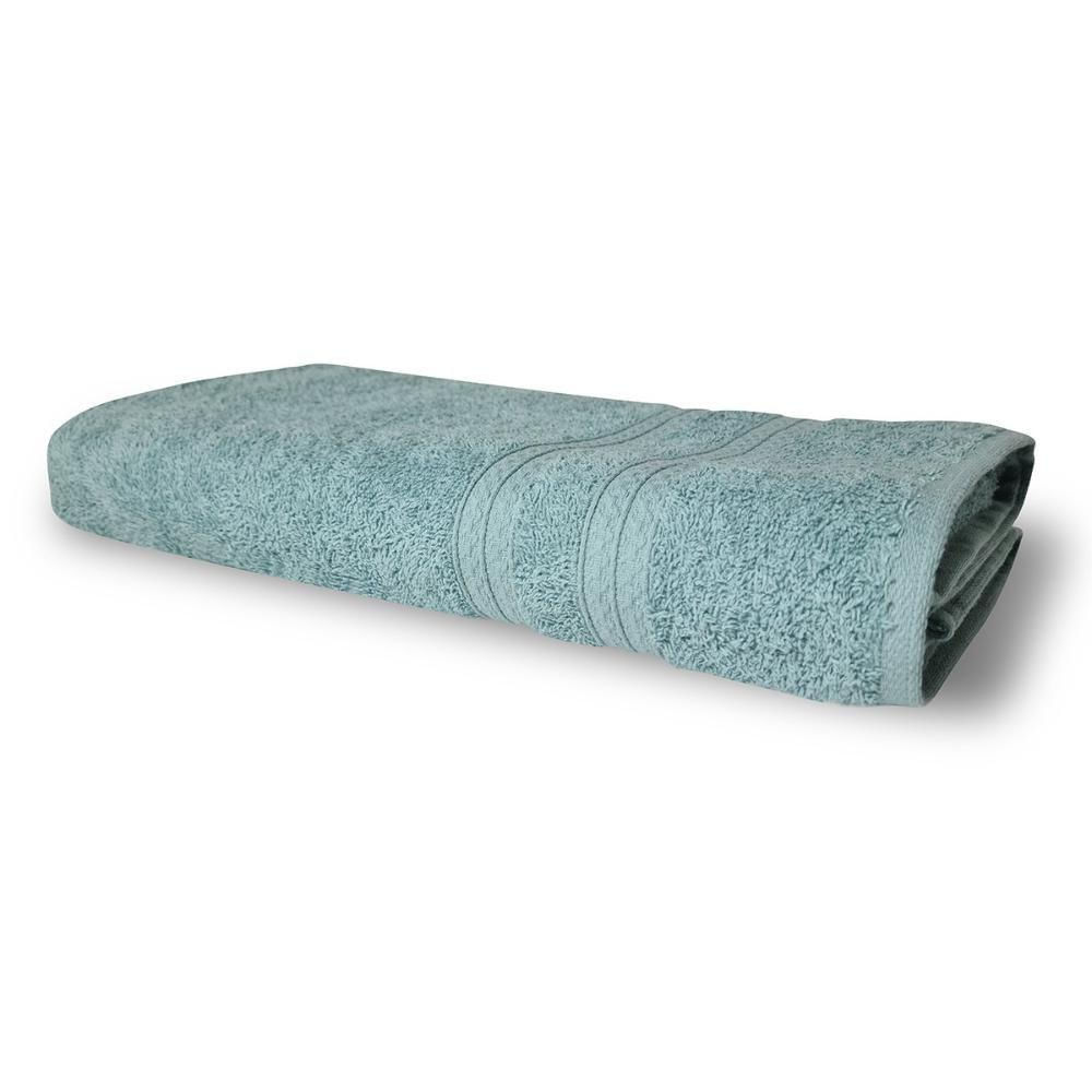 Kit Com 6 Toalhas Banho 430g/m² Grande Grossa 80x150cm Itália Soft - Verde