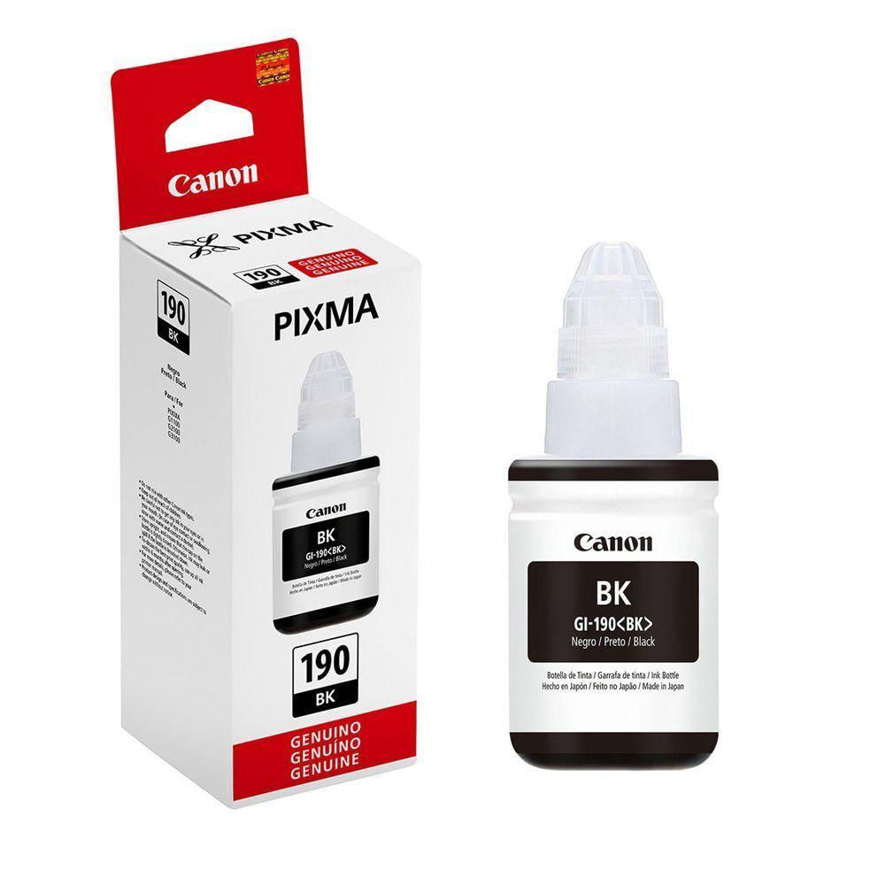 Refil Tinta Impressora Canon G190 Gi190 Preto Black Gi-190 Original 135ml