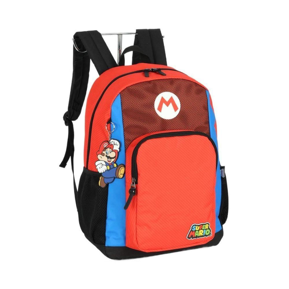 Mochila De Costas Vermelho Super Mario Luxcel